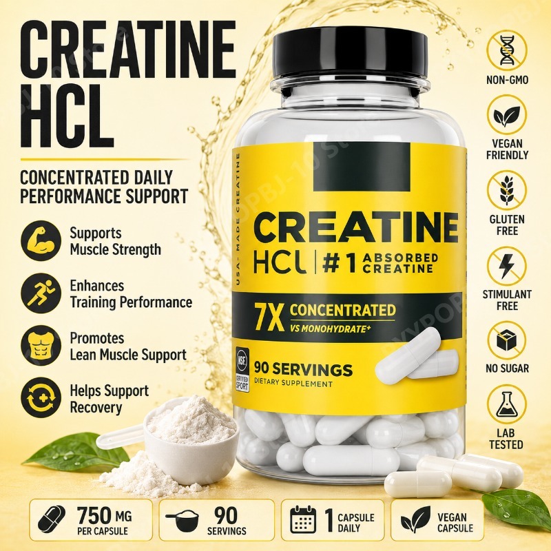 The Nutrition Fitness - 크레아틴 HCl 750mg 90캡슐 피트니스 근육